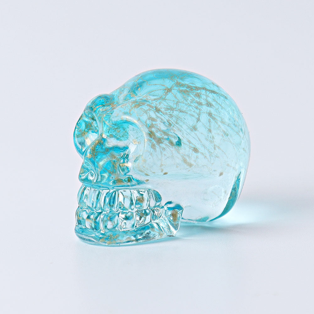 1" Aura Angel Crystal Skull Carvings