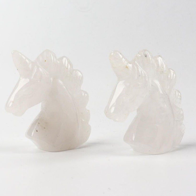 2" Clear Quartz Crystal Carving Unicorn