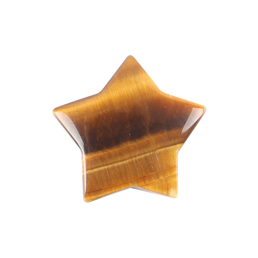 Crystal Carving Polished Star Shape Palm Pocket Stones