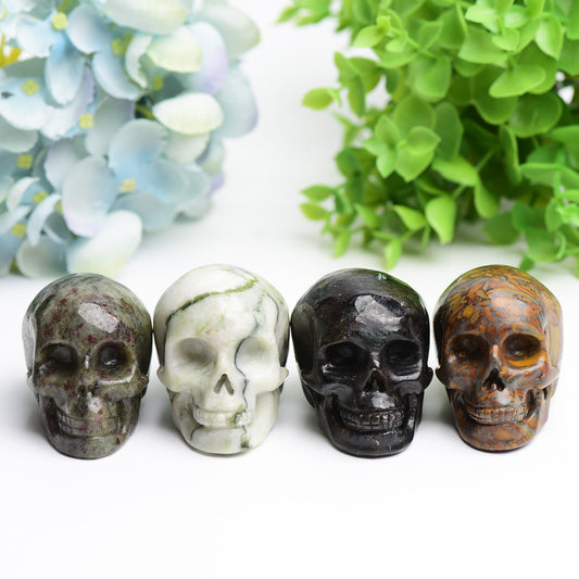 2.3” Mixed Crystal Skull for Bulk Wholesale