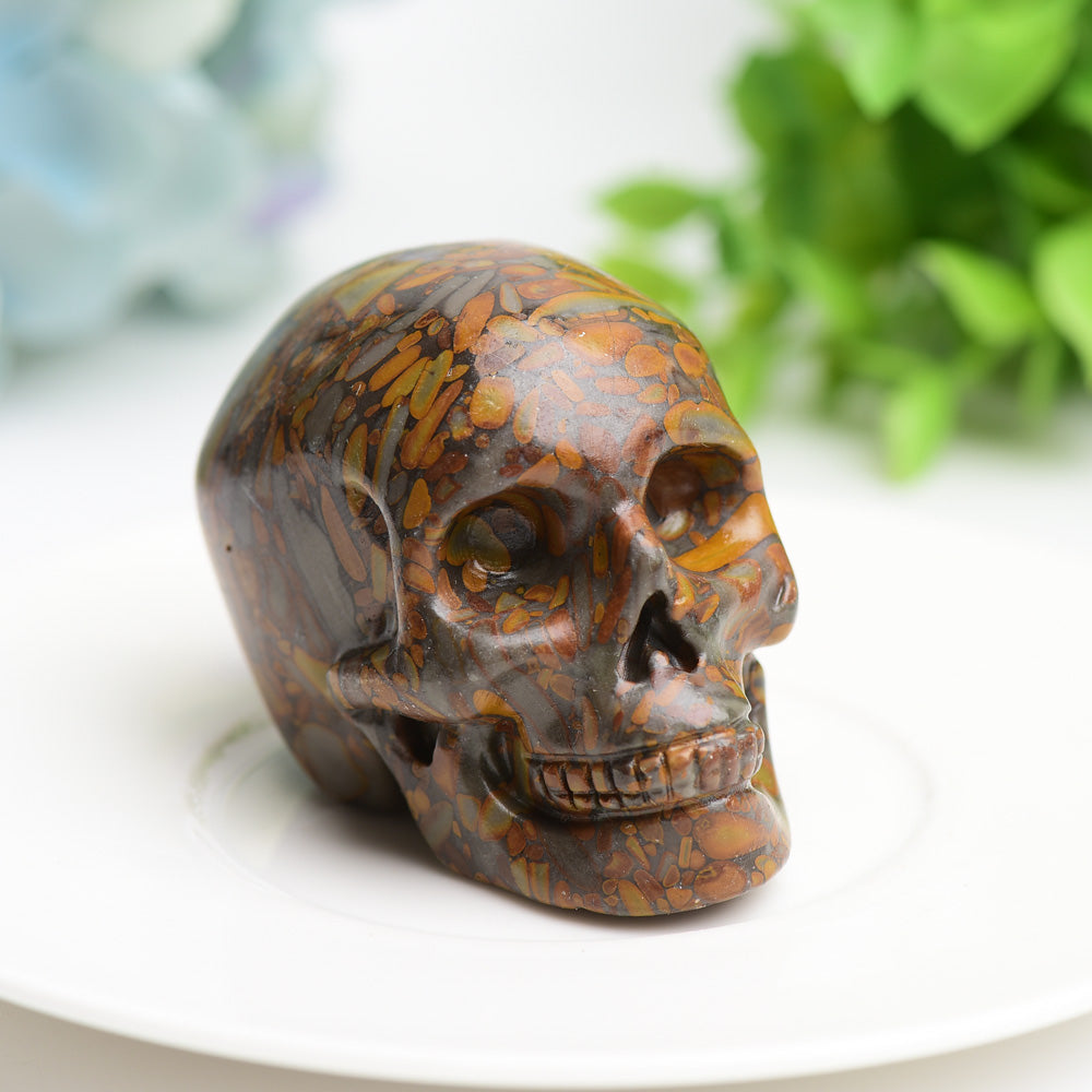 2.3” Mixed Crystal Skull for Bulk Wholesale