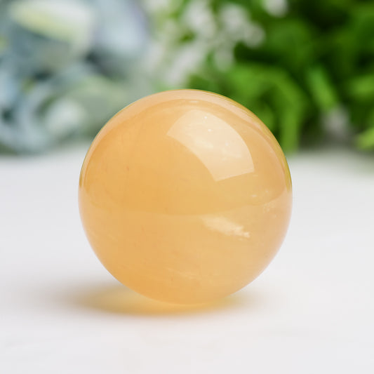 Honey Calcite Crystal Sphere