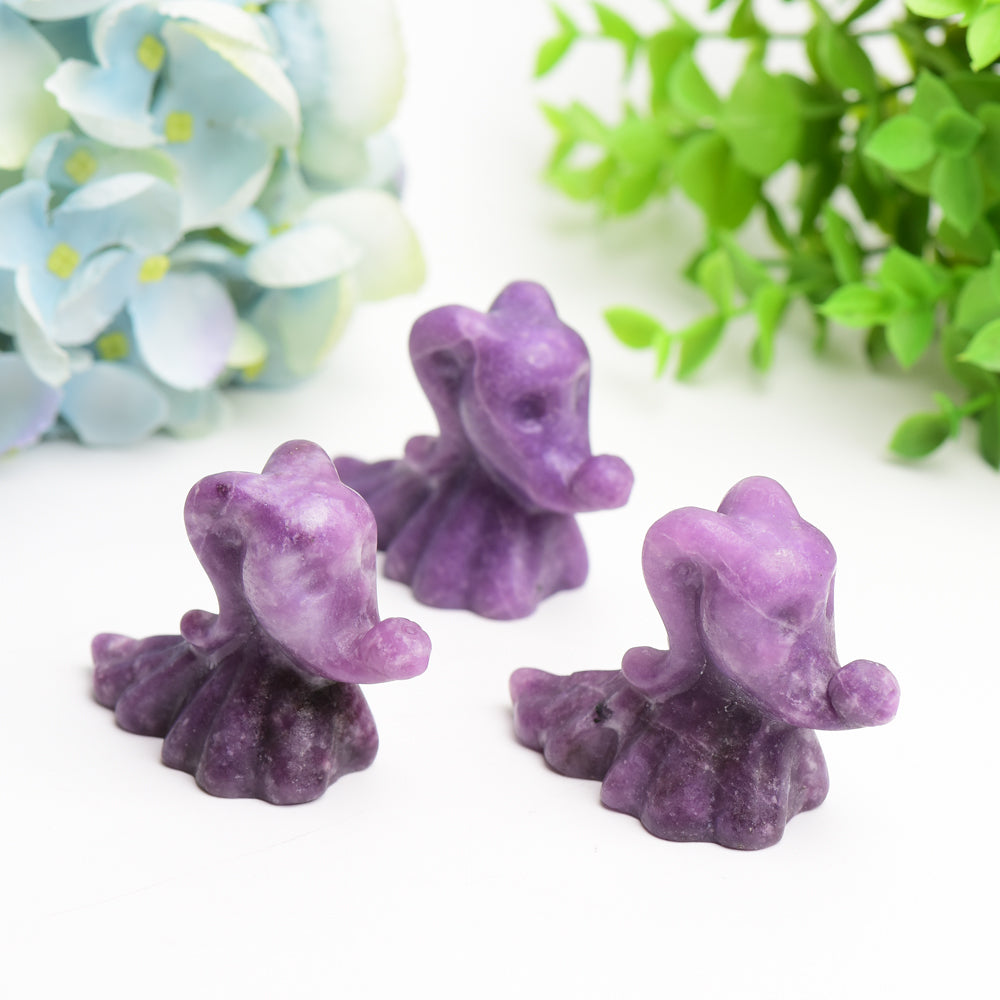 2.7" Purple Lepidolite Zero Dog Bulk Wholesale