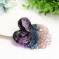 3.3" Rainbow Fluorite Octopus Crystal Carving Bulk Wholesale