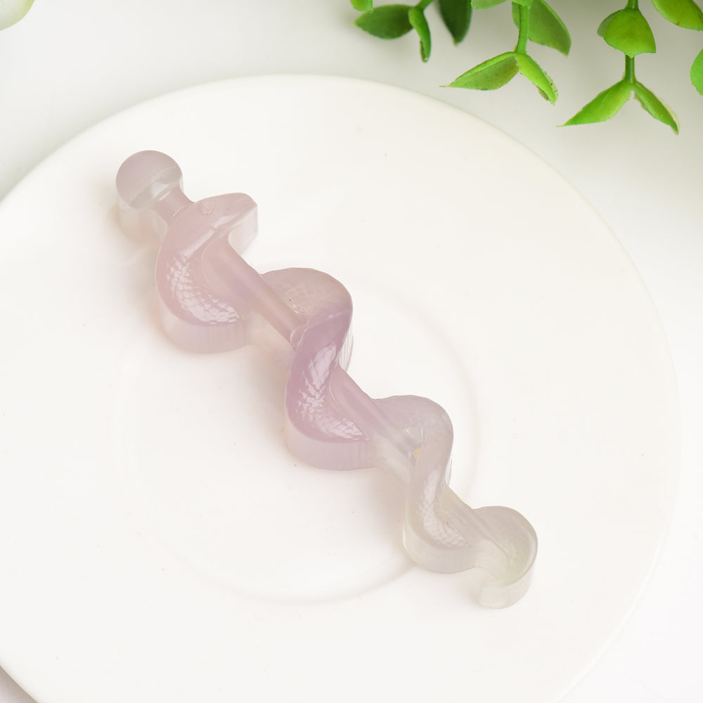 3.7" Fluorite Sword with Snake Ceystal Carving Bulk Wholesale