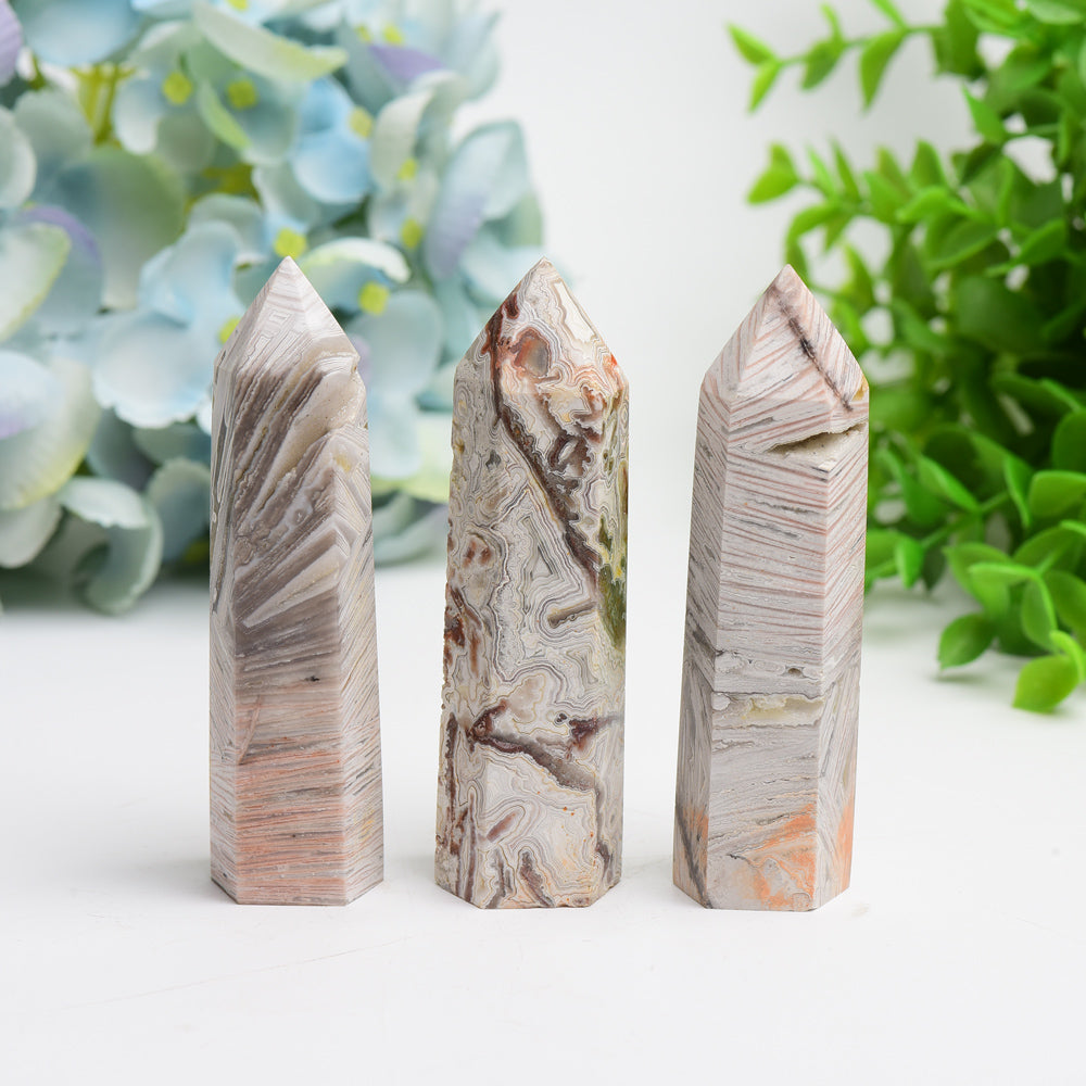 2.5"-4.0" Mexican Onyx Crystal Point Bulk Wholesale