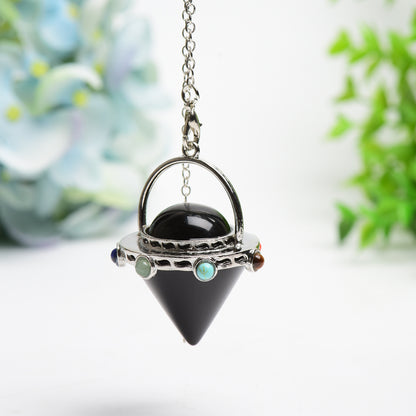 Mixed Crystal New Design Arrow Head Pendulum Bulk Wholesale