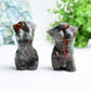 3.2" Africa Blood Stone Model Carving Crystal Healing Bulk Wholesale