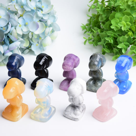 Mixed Crystal Snoopy Carving Bulk Wholesale
