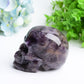 3.2" Dream Amethyst Skull Crystal Carving Crystal Healing Bulk Wholesale