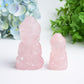 2.2"-3.2" Rose Quartz Buddha Crystal Carving Bulk Wholesale
