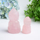 2.2"-3.2" Rose Quartz Buddha Crystal Carving Bulk Wholesale