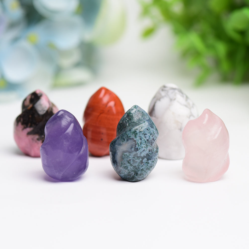 1.0" Mixed Crytsal Mini Flames Crystal Carving