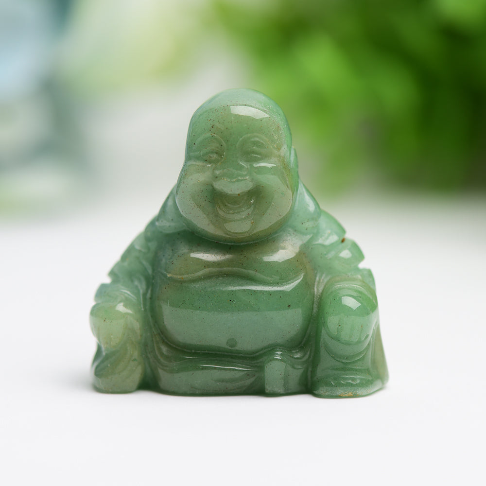 1.4" Mixed Crystal Buddha Crystal Carving Free Form