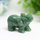 2.0" Mixed Crystal Elephant Animal Crystal Carving