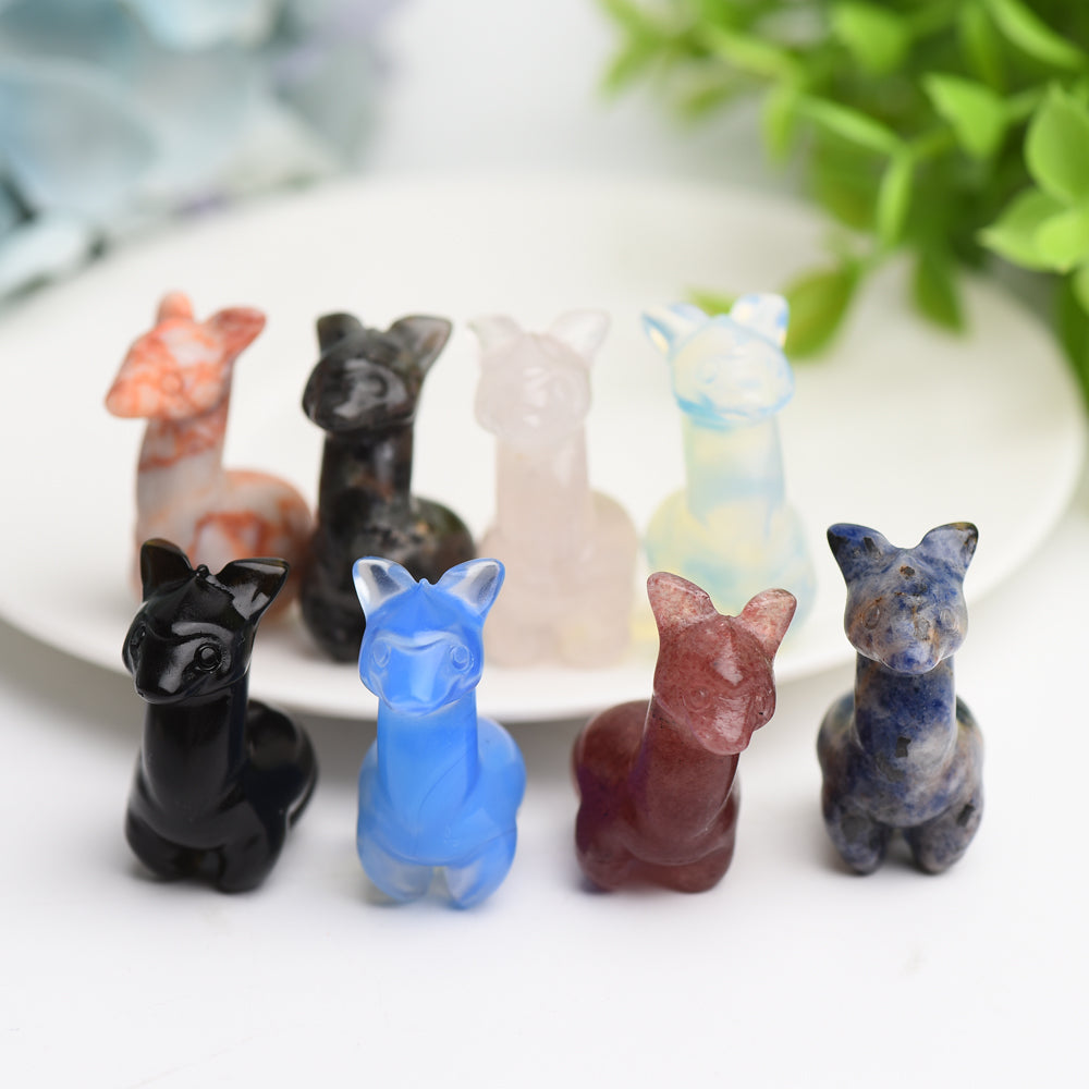 Mixed Crystal Mini Alpaca Carving Bulk Wholesale
