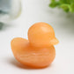 1.8" Orange Calcite Duck Crystal Carving Bulk Wholesale