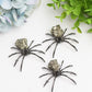 2.0" Metal Spider with Raw Pyrite Stone Decor Free Form for Bulk Wholesale