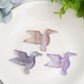 1.5" Fluorite Hummingbird Crystal Carving Bulk Wholesale