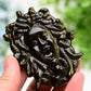 2.8"-3.3" Labradorite Golden Obsidian Medusa Carving Bulk Wholesale