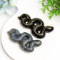 3.3" Labradorite Golden Obsidian Snake Carving Bulk Wholesale