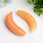 3.8" Orange Calcite Sunstone Banana Fruit Crystal Carving Crystal Healing Bulk Wholesale