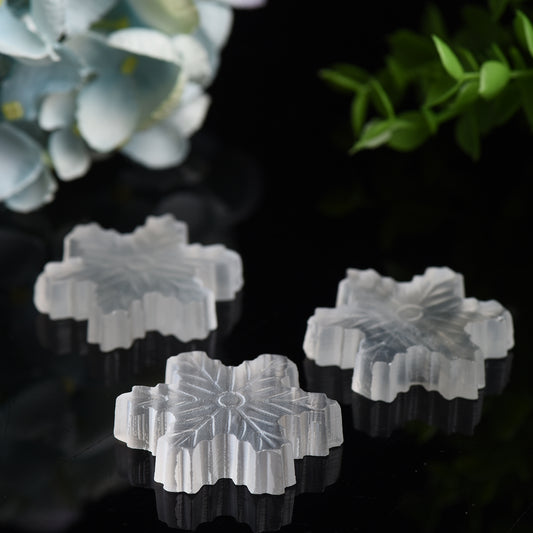 1.8" Selenite Snowflakes Carving Bulk Wholesale