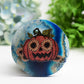 3.0"-3.5" Agate Slab with Printing for Halloween Bulk Wholesale