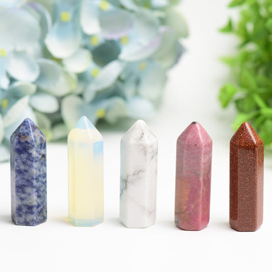 1.9" Mixed Crystal Point Crystal Healing Bulk Wholesale
