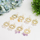 Eye Shape Design Earrings with Crystal Decor Crystal Healing Bulk Wholesale