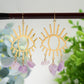 Eye Shape Design Earrings with Crystal Decor Crystal Healing Bulk Wholesale