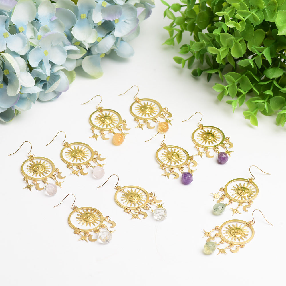 Earrings with Crystal Decor Bulk Wholesale