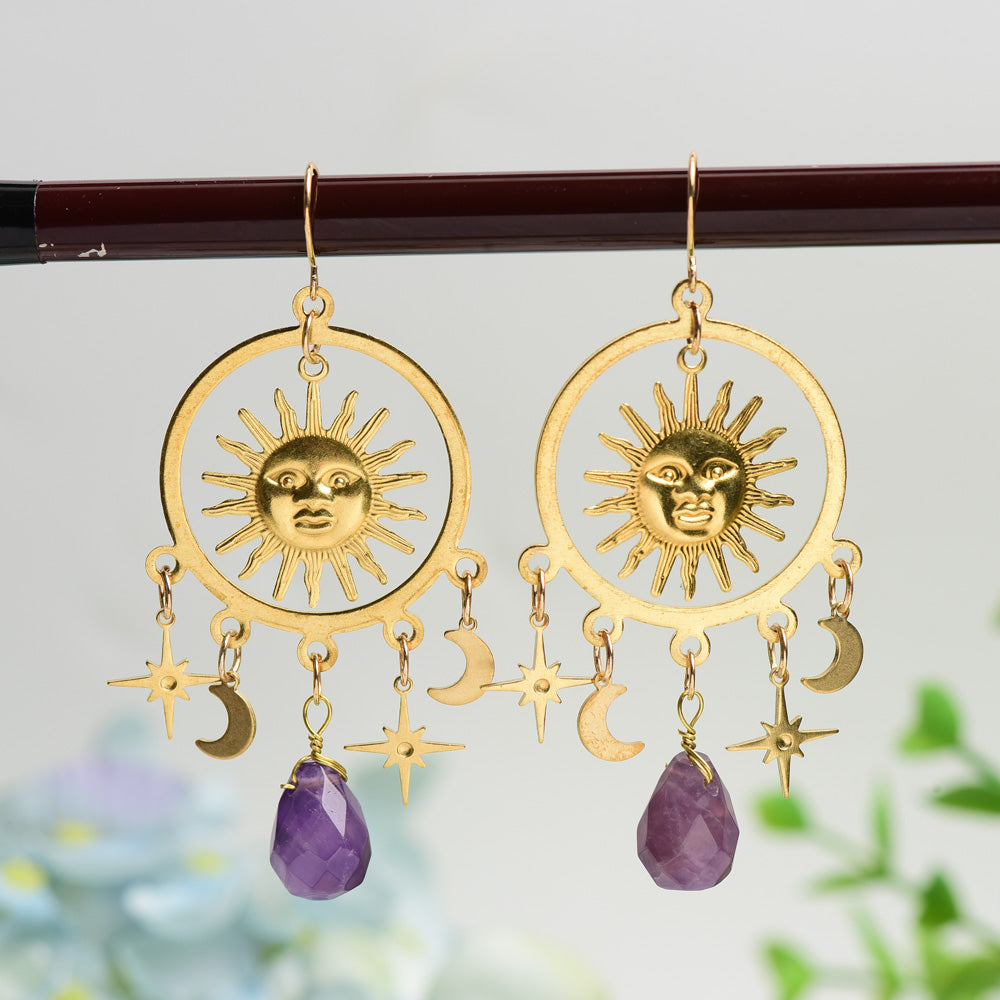 Earrings with Crystal Decor Bulk Wholesale