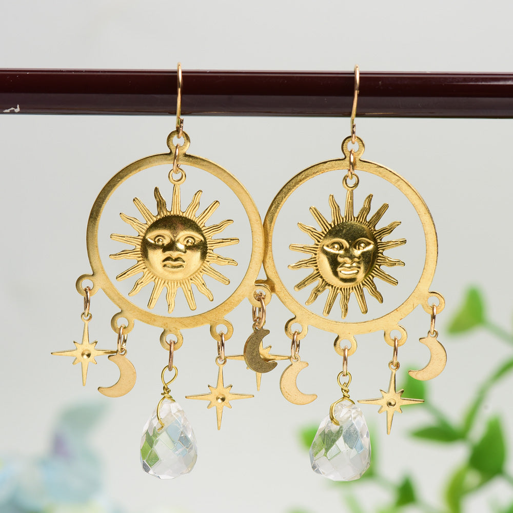 Earrings with Crystal Decor Bulk Wholesale