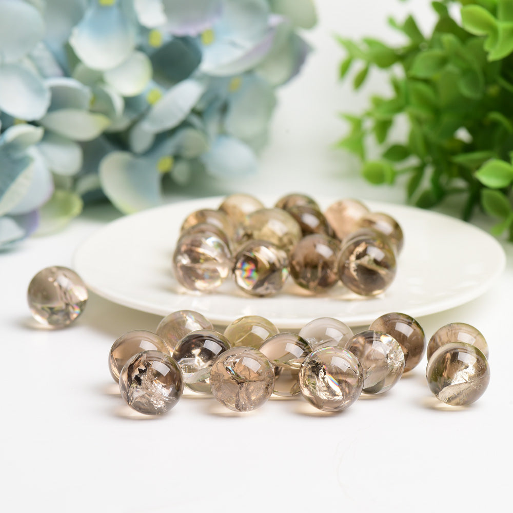 15mm Smoky Quartz Sphere Crystal Healing Bulk Wholesale