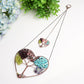 5.5" Heart Shape Chakra Crystal Hanging Ornament Bulk Wholesale