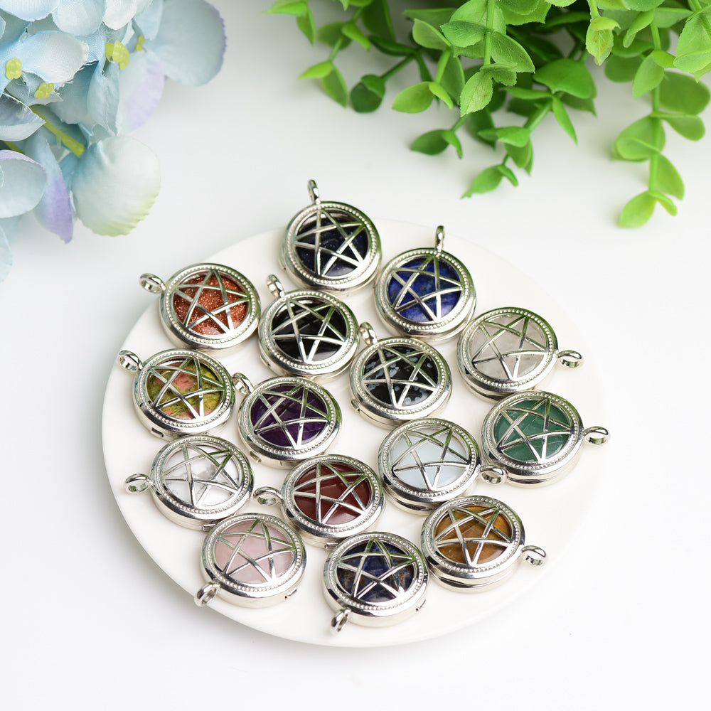 1.0" Mixed Crystal Pentagram Pendant Bulk Wholesale