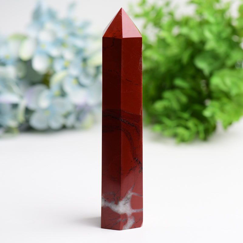 6.0"-8.0" Red Jasper Crystal Tower Bulk Wholesale