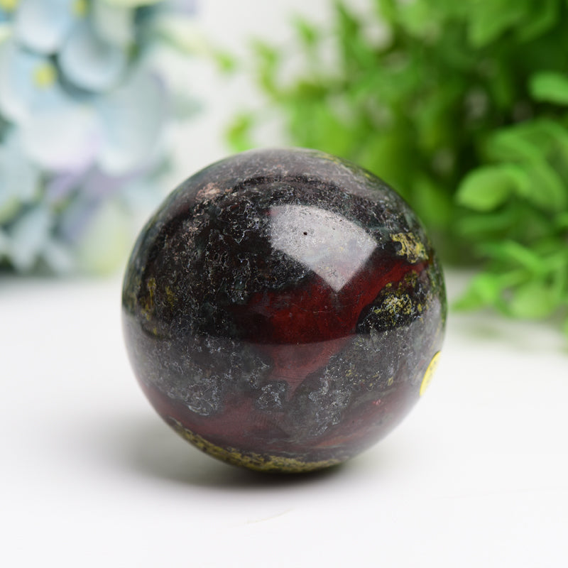 1.8"-2.0" Dragon Blood Stone Crystal Sphere Bulk Wholesale