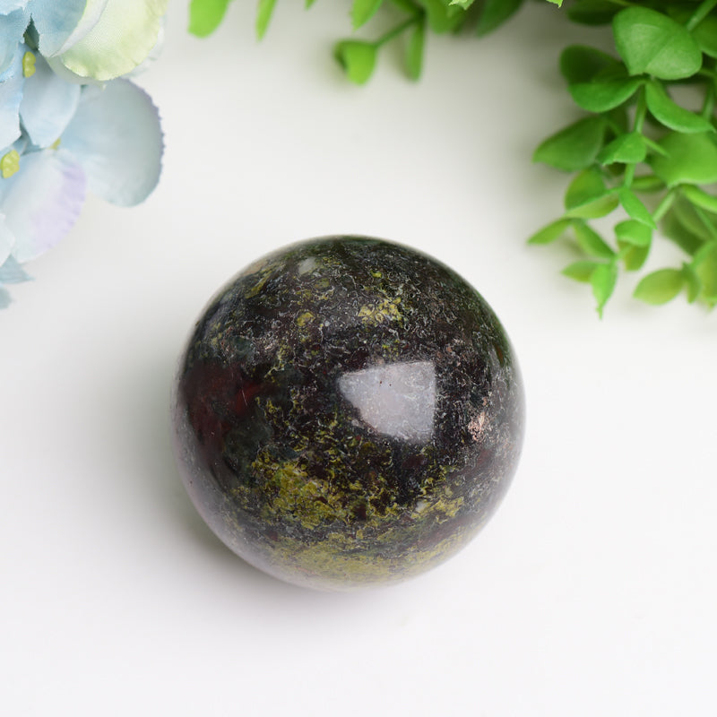 1.8"-2.0" Dragon Blood Stone Crystal Sphere Bulk Wholesale