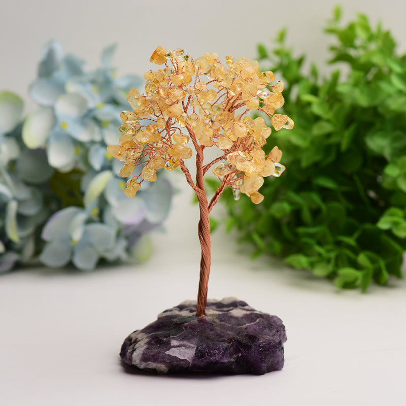 Crystal Tree with Dream Amethyst Base Free Form Bulk Wholesale