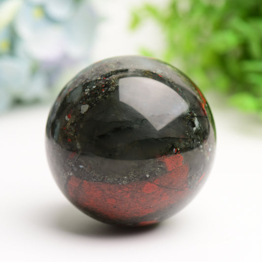 2.5"-3.0" Africa Blood Stone Crystal Sphere Bulk Wholesale