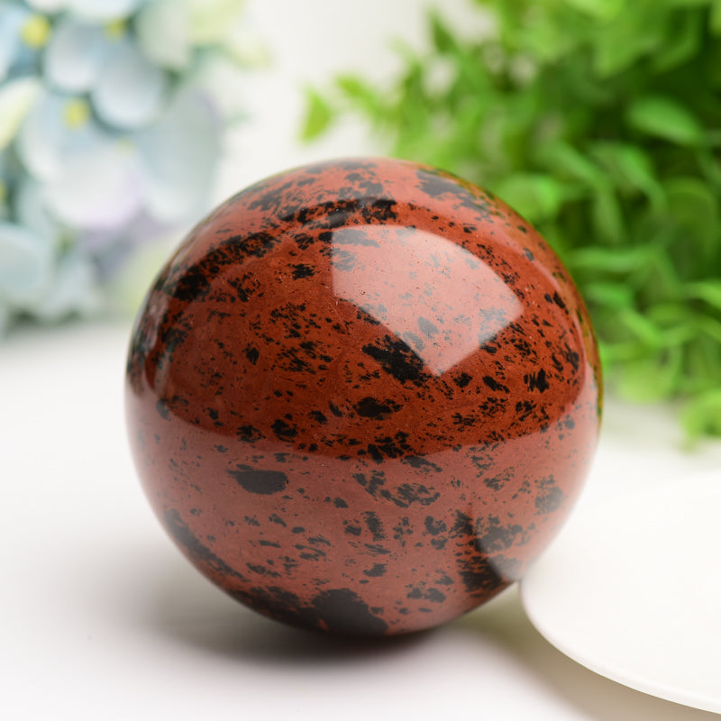 2.5”-4.0“ Mahogany Crystal Sphere Bulk Wholesale