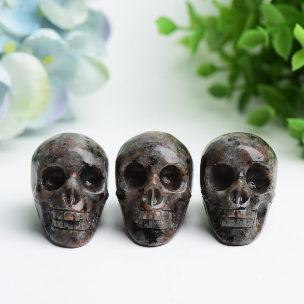 1.85" Yooperlite Skull Crystal Carving Bulk Wholesale