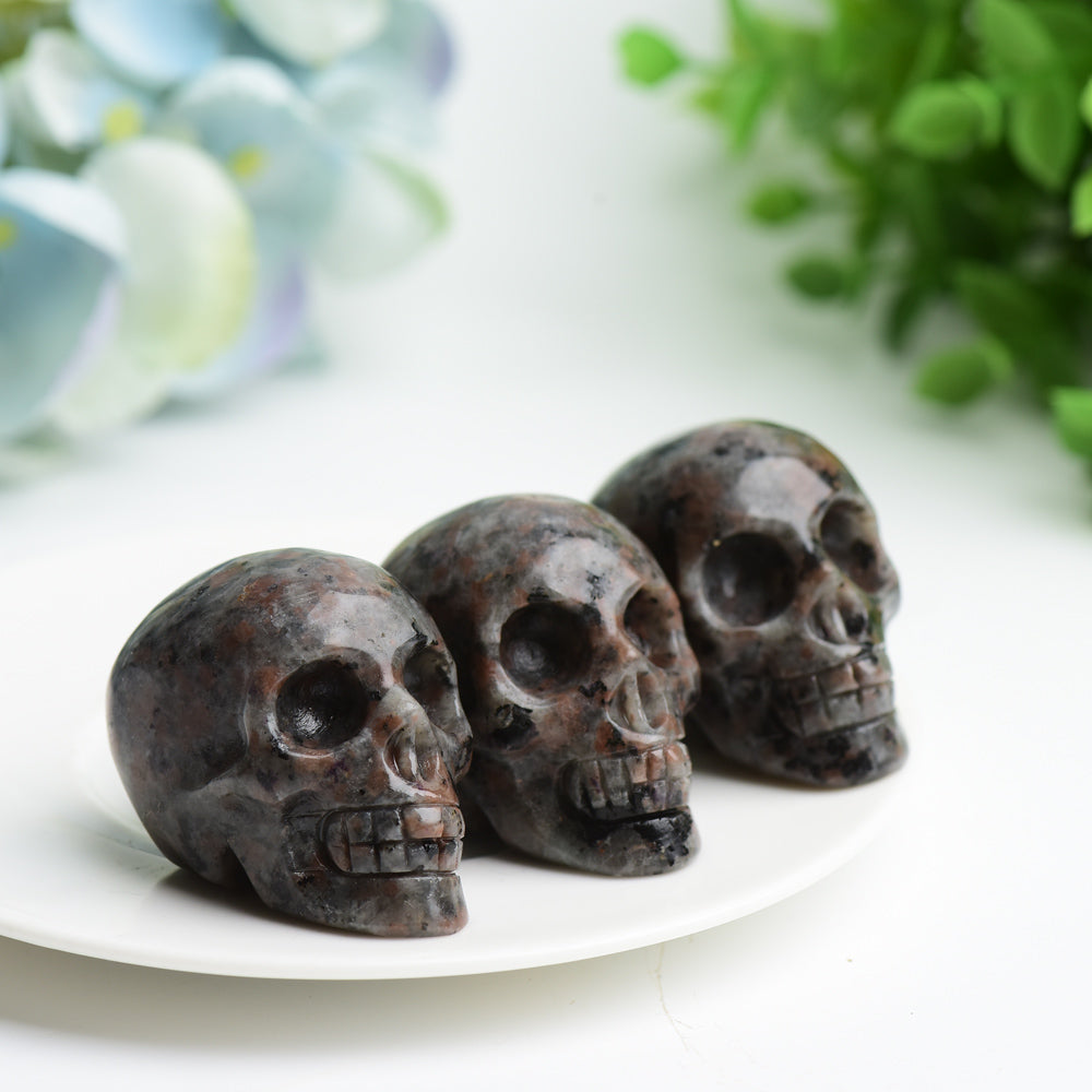 1.85" Yooperlite Skull Crystal Carving Bulk Wholesale