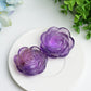 2.1" Amethyst Rose Flower Crystal Carving Crystal Healing Bulk Wholesale