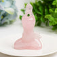 3.0" Mixed Crystal Yoga Cat Crystal Carving Crystal Healing Bulk Wholesale