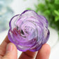 2.1" Amethyst Rose Flower Crystal Carving Crystal Healing Bulk Wholesale