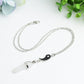 Yin-yang Taichi Design with Silver Chain Crystal Necklace Crystal Healing Bulk Wholesale