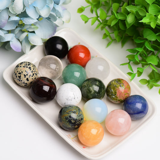 30mm Mixed Crystal Sphere Bulk Wholesale